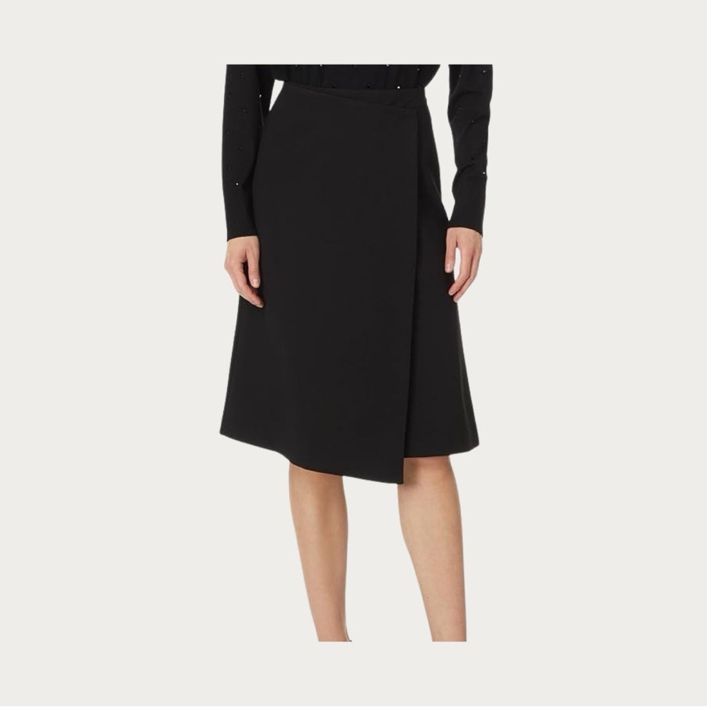 Elliott Lauren Ponte Faux Wrap Skirt